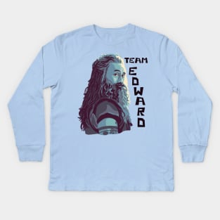 Team Edward Teach (Blackbeard) Kids Long Sleeve T-Shirt